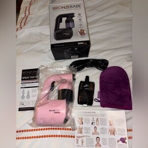 Bronzebabe Home Spray Tan Kit At Home Spray Tanning Kit Pink Sprayer Ultra Dark